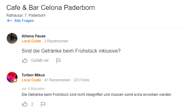 Google Q&A